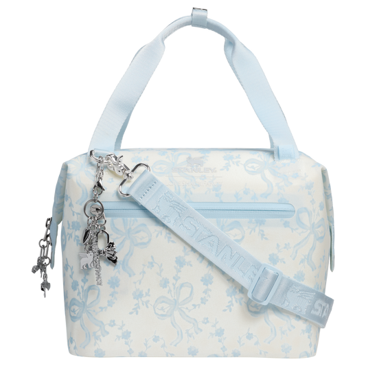 Premium All-Weather Stanley 1913 x LoveShackFancy Holiday All Day Julienne Mini Cooler D194V - Heavy-Duty Ice-Retention Food & Beverage Carrier Detail