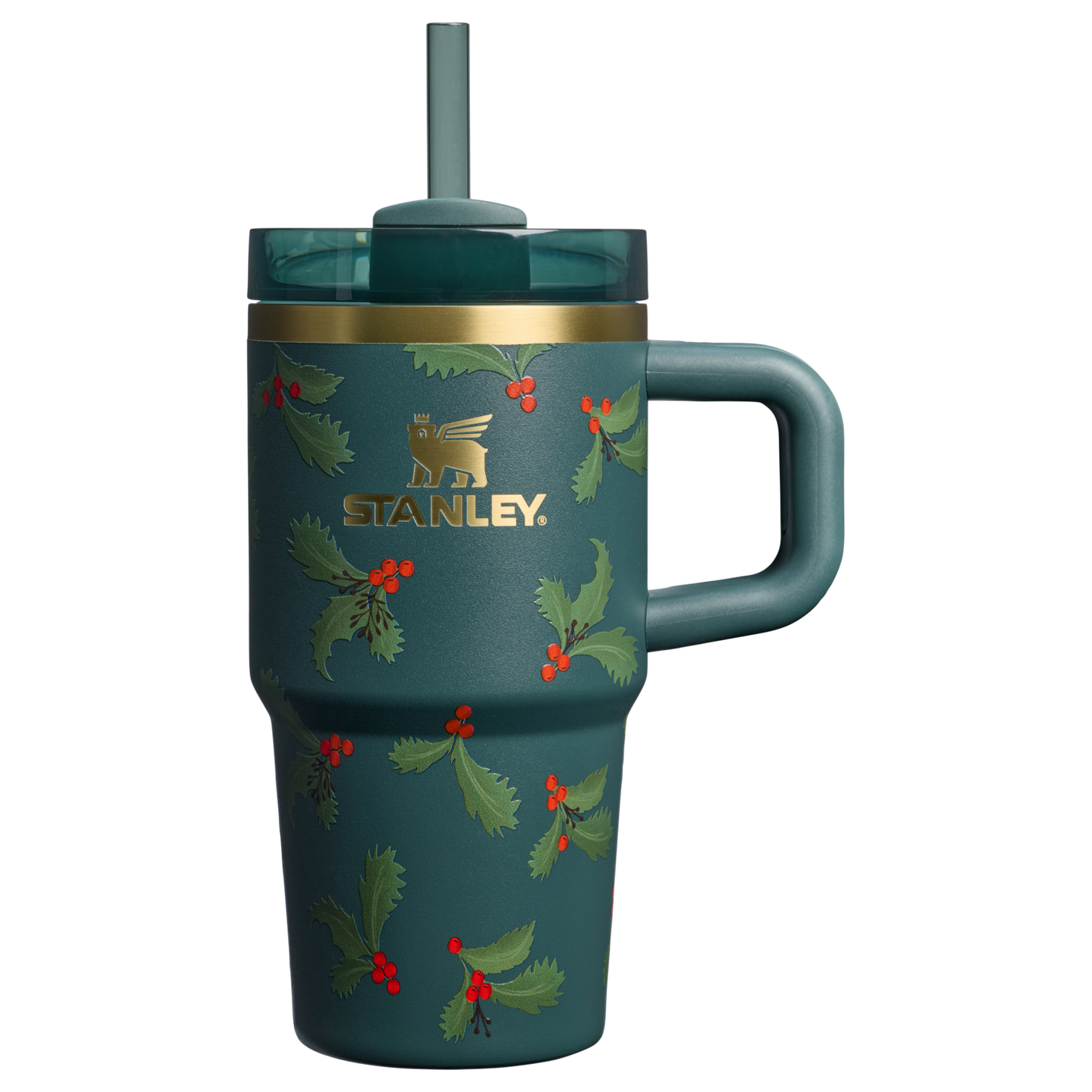 Double-Wall Vacuum The Cheers & Cheer Quencher H2.O Flowstate Tumbler D192J - Premium Stainless Steel Straw Cup for All-Day Hydration - Holiday Botanical