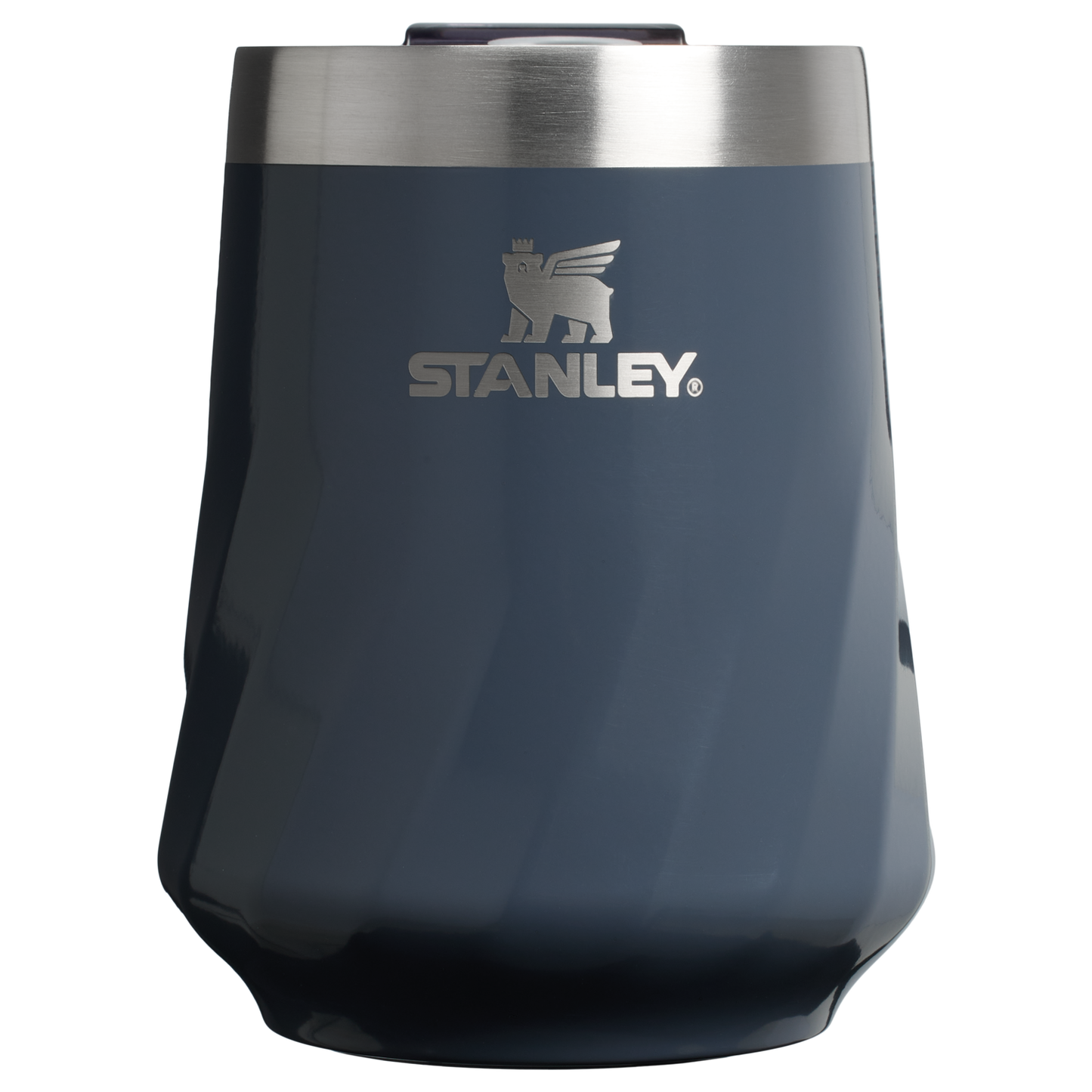 Elegant Stemless The Textured Reserve Wine Tumbler D141Z - Elegant Stemless Vacuum Insulated Wine Tumbler - Twilight Gloss