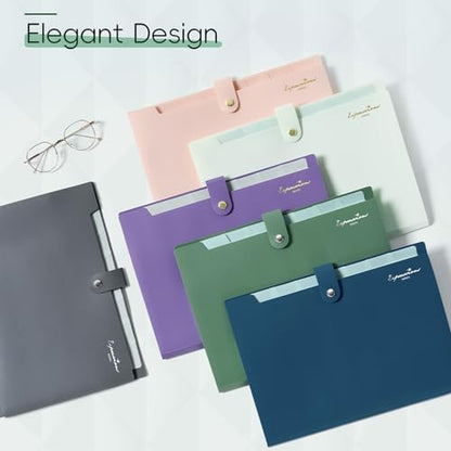 Smart Home Sooez Elegant Accordion File Organizer, 8 Pocket Expanding Essentials