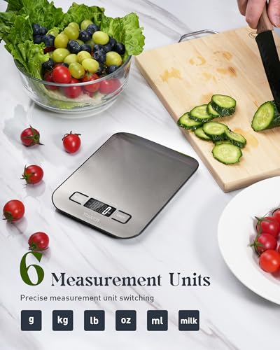 Food Scale, 11lb Digital Kitchen Scale with 6 for Daily Use