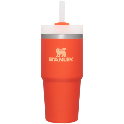 Insulated Travel The Quencher H2.0 Flowstate Tumbler  | Stanley Create D329E - Double-Wall Vacuum Insulated Travel Tumbler with Straw Detail