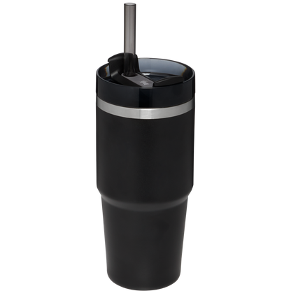Insulated Travel The Quencher H2.0 Flowstate Tumbler  | Stanley Create D329E - Double-Wall Vacuum Insulated Travel Tumbler with Straw Detail