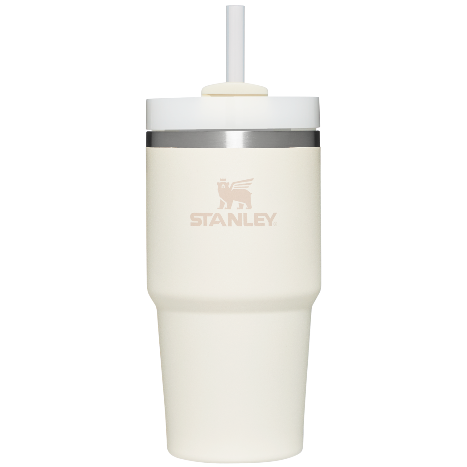 Large Capacity The Quencher H2.0 Flowstate Tumbler D030T - Premium Stainless Steel Straw Cup for All-Day Hydration - Cream
