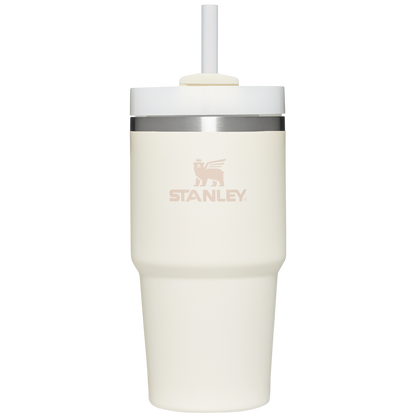 Large Capacity The Quencher H2.0 Flowstate Tumbler D030T - Premium Stainless Steel Straw Cup for All-Day Hydration - Cream