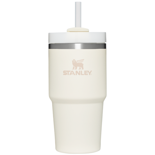 Large Capacity The Quencher H2.0 Flowstate Tumbler D030T - Premium Stainless Steel Straw Cup for All-Day Hydration - Cream