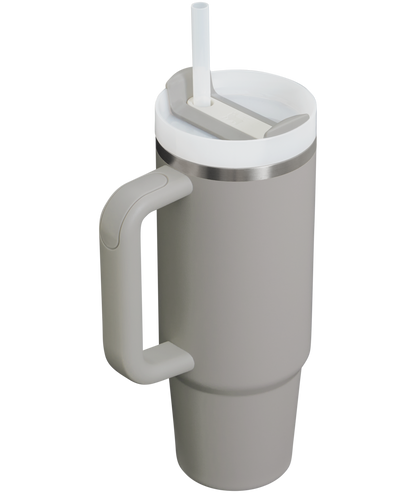 Insulated Travel The Quencher H2.0 Flowstate Tumbler | Stanley Create D331C - Double-Wall Vacuum Insulated Travel Tumbler with Straw Detail
