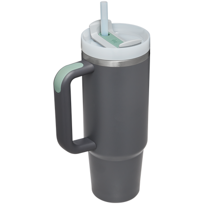 Insulated Travel The Quencher H2.0 Flowstate Tumbler | Stanley Create D331C - Double-Wall Vacuum Insulated Travel Tumbler with Straw Detail