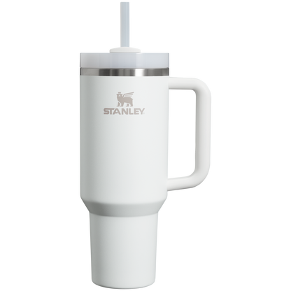 Car-Cup Friendly The Quencher H2.0 Flowstate Tumbler D050X - Premium Stainless Steel Straw Cup for All-Day Hydration - Frost