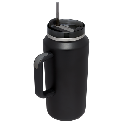 Splash-Resistant FlowState The Quencher H2.0 Flowstate Tumbler D033Q - Double-Wall Vacuum Insulated Travel Tumbler with Straw Detail