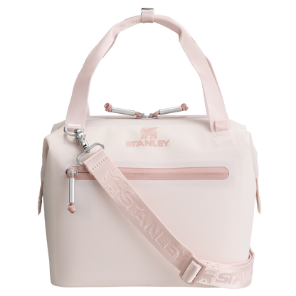 Ice-Retention The All Day Julienne Mini Cooler D052R - Compact All-Weather Soft-Sided Cooler Backpack - Rose Quartz