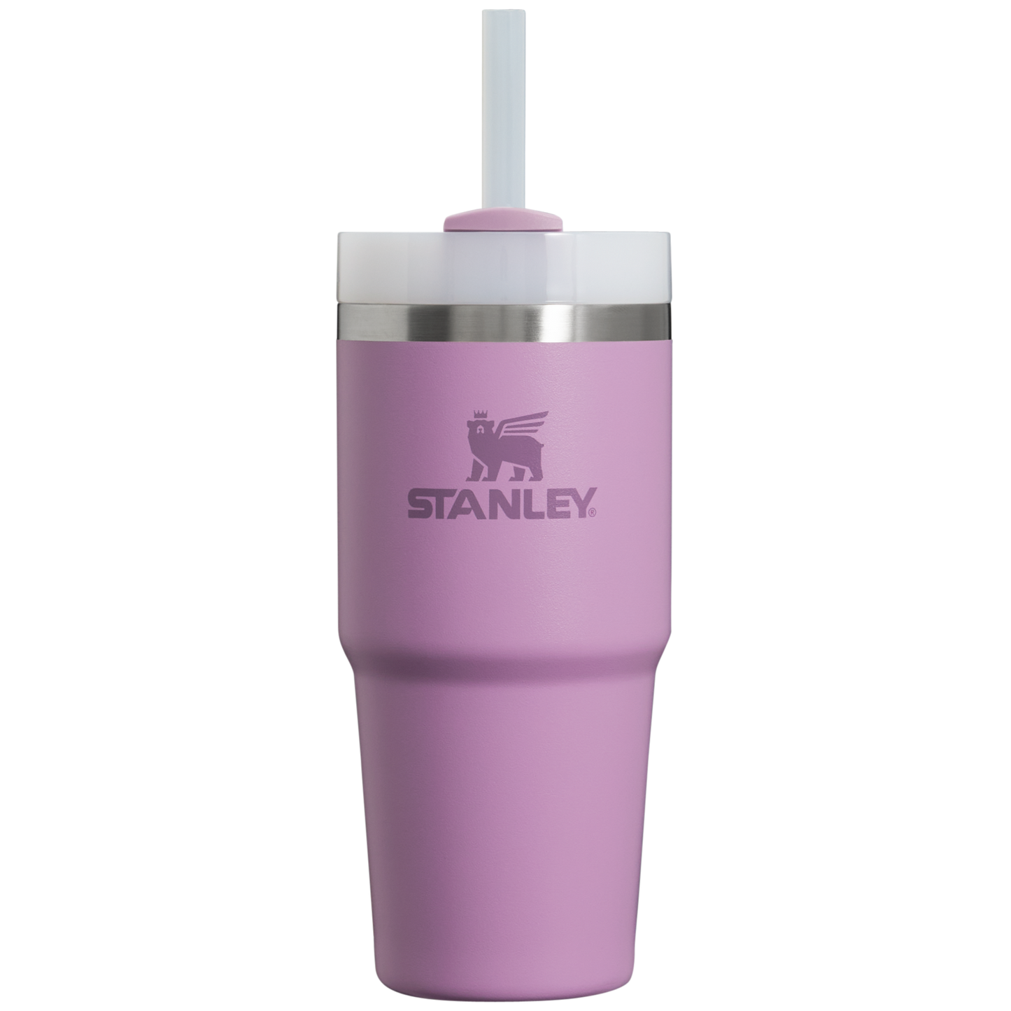 Insulated Travel The Quencher H2.0 Flowstate Tumbler  | Stanley Create D329E - Double-Wall Vacuum Insulated Travel Tumbler with Straw - Lilac