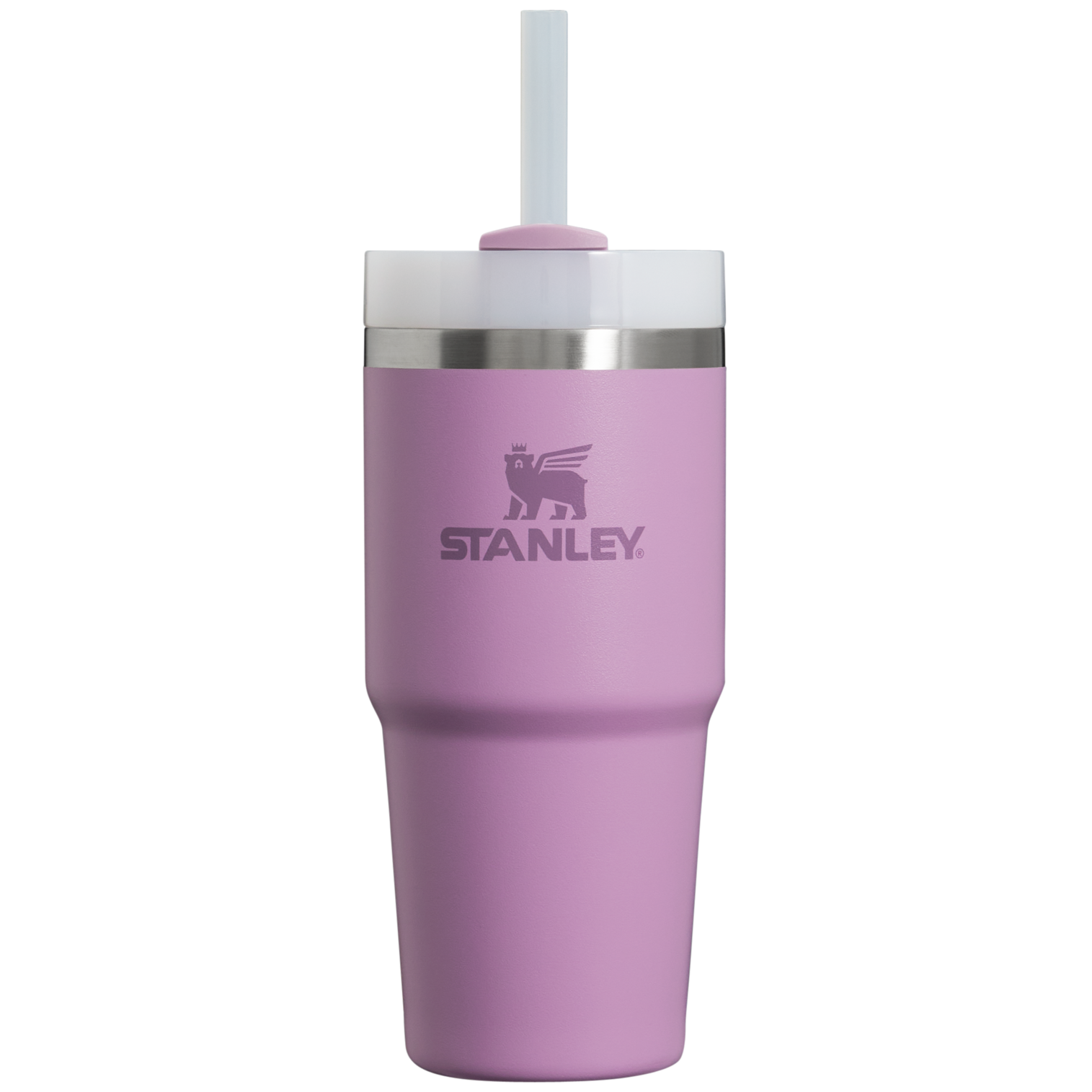 Insulated Travel The Quencher H2.0 Flowstate Tumbler  | Stanley Create D329E - Double-Wall Vacuum Insulated Travel Tumbler with Straw - Lilac
