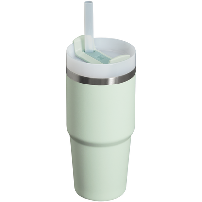 Insulated Travel The Quencher H2.0 Flowstate Tumbler  | Stanley Create D329E - Double-Wall Vacuum Insulated Travel Tumbler with Straw Detail