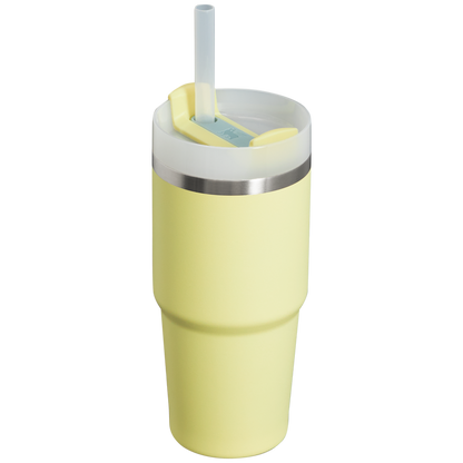 Insulated Travel The Quencher H2.0 Flowstate Tumbler  | Stanley Create D329E - Double-Wall Vacuum Insulated Travel Tumbler with Straw Detail