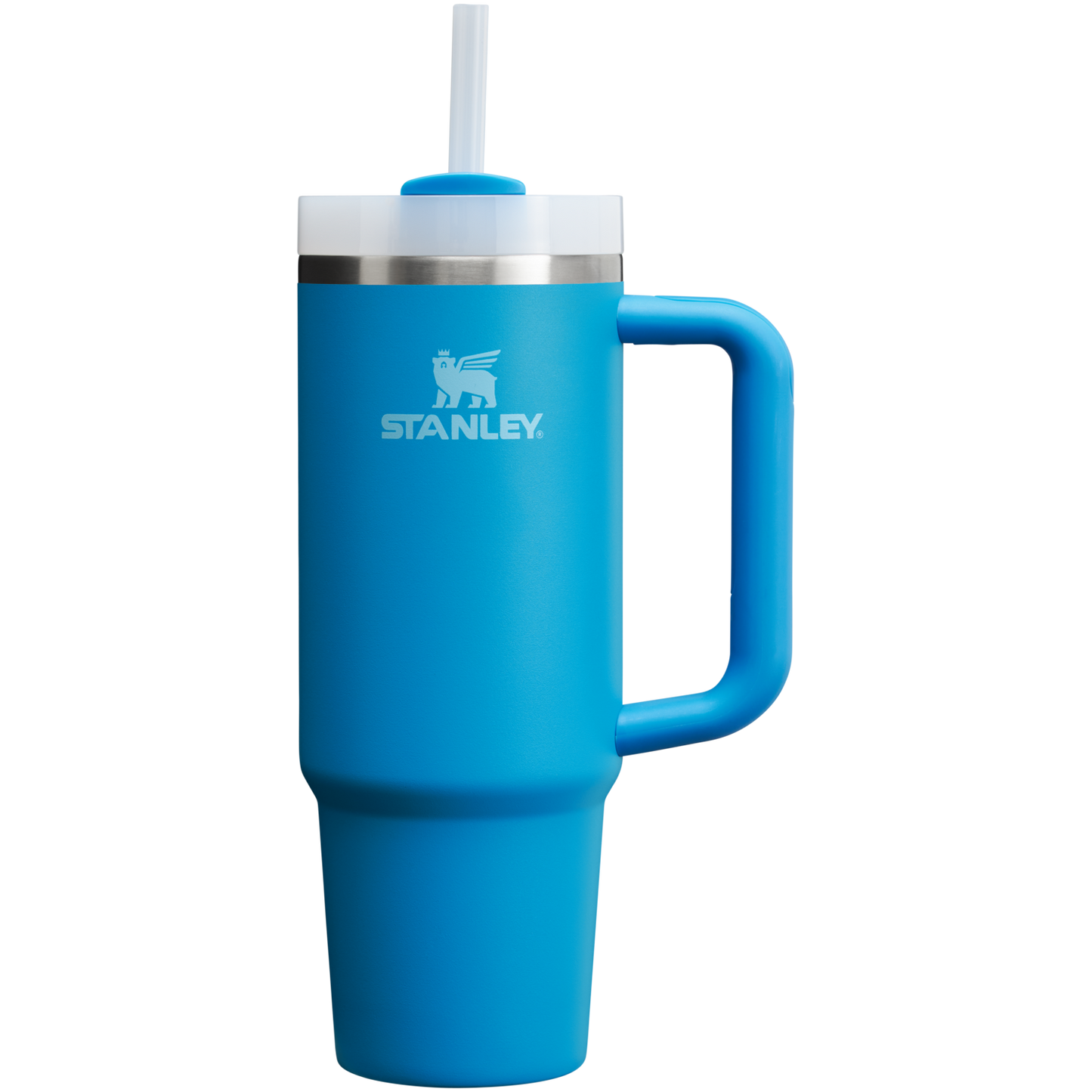 Insulated Travel The Quencher H2.0 Flowstate Tumbler | Stanley Create D331C - Double-Wall Vacuum Insulated Travel Tumbler with Straw Detail