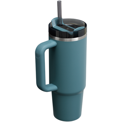 Insulated Travel The Quencher H2.0 Flowstate Tumbler | Stanley Create D331C - Double-Wall Vacuum Insulated Travel Tumbler with Straw Detail