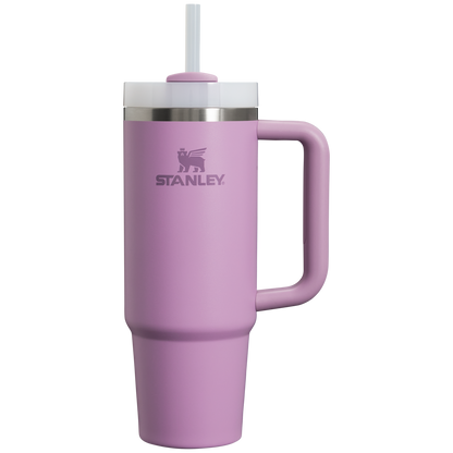 Insulated Travel The Quencher H2.0 Flowstate Tumbler | Stanley Create D331C - Double-Wall Vacuum Insulated Travel Tumbler with Straw Detail