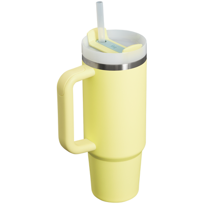 Insulated Travel The Quencher H2.0 Flowstate Tumbler | Stanley Create D331C - Double-Wall Vacuum Insulated Travel Tumbler with Straw Detail
