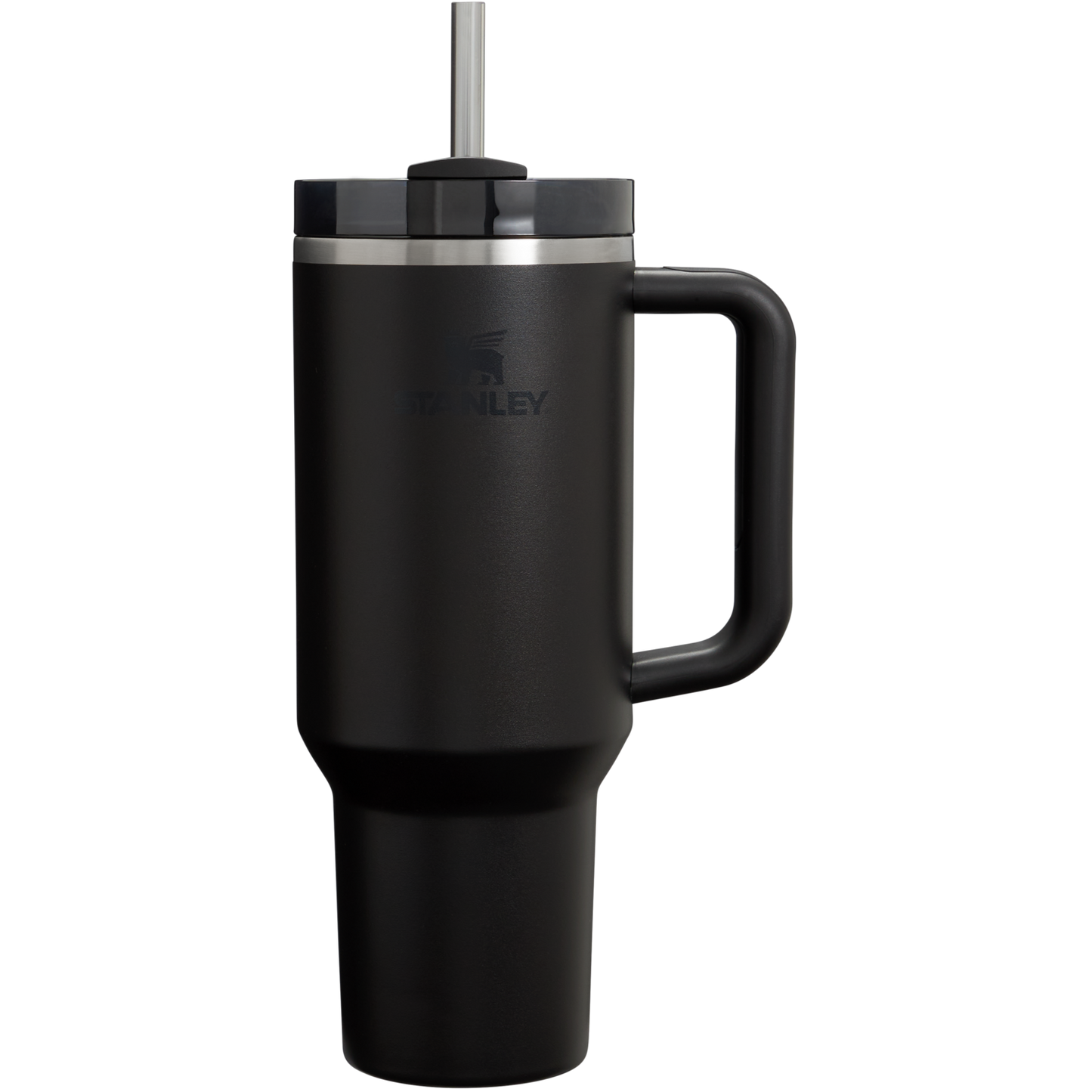 Car-Cup Friendly The Quencher H2.0 Flowstate Tumbler D050X - Premium Stainless Steel Straw Cup for All-Day Hydration - Black 2.0