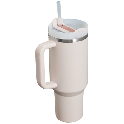 Car-Cup Friendly The Quencher H2.0 Flowstate Tumbler D050X - Premium Stainless Steel Straw Cup for All-Day Hydration Detail