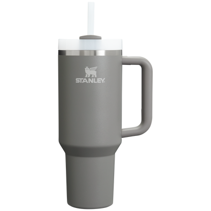 Car-Cup Friendly The Quencher H2.0 Flowstate Tumbler D050X - Premium Stainless Steel Straw Cup for All-Day Hydration - Stone