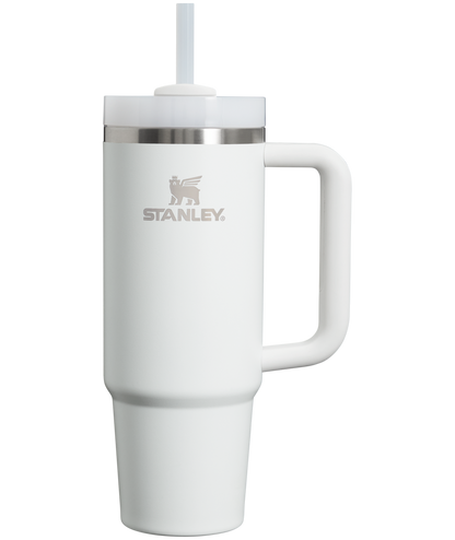 Insulated Travel The Quencher H2.0 Flowstate Tumbler | Stanley Create D331C - Double-Wall Vacuum Insulated Travel Tumbler with Straw - Frost