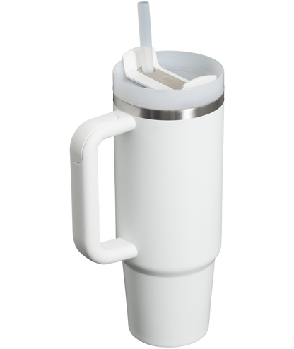 Insulated Travel The Quencher H2.0 Flowstate Tumbler | Stanley Create D331C - Double-Wall Vacuum Insulated Travel Tumbler with Straw Detail