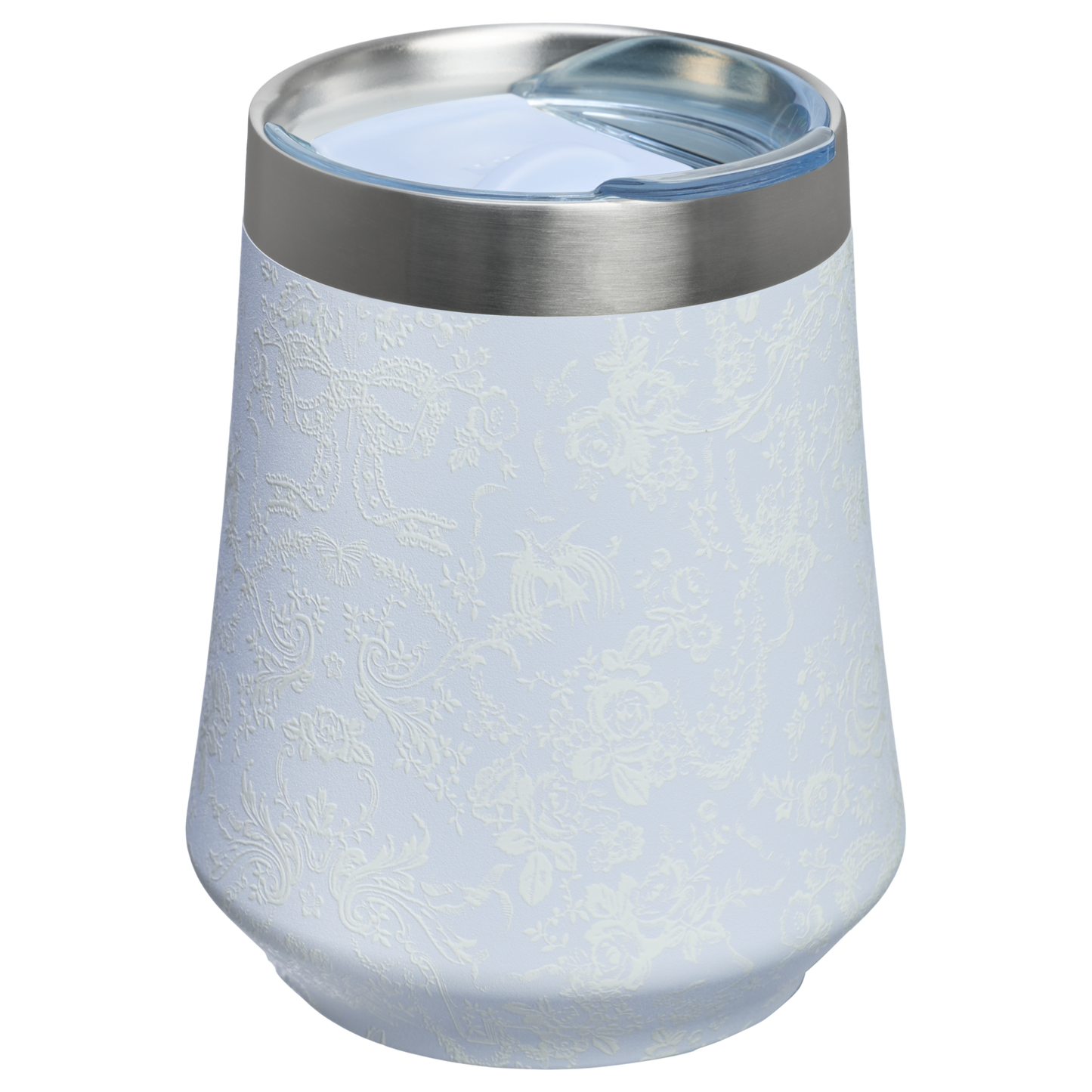 Shatterproof Luxury Stanley 1913 x LoveShackFancy Holiday Reserve Wine Tumbler D367F - Elegant Stemless Vacuum Insulated Wine Tumbler Detail