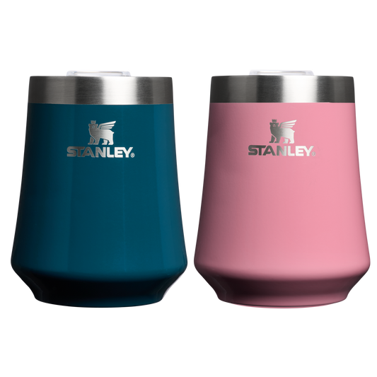 Shatterproof Luxury The Reserve Wine Tumbler | 2-pack D175D - Elegant Stemless Vacuum Insulated Wine Tumbler - Ponderosa Gloss/Port Shimmer