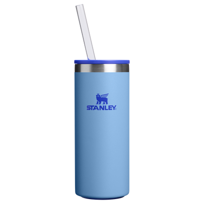Leak-Proof Insulated The Everyday Slim Can Cooler Cup D065Q - Julienne Series Portable Picnic Chiller Tote - Blue Sky