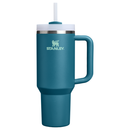 Car-Cup Friendly The Quencher H2.0 Flowstate Tumbler D050X - Premium Stainless Steel Straw Cup for All-Day Hydration - Coastal Teal