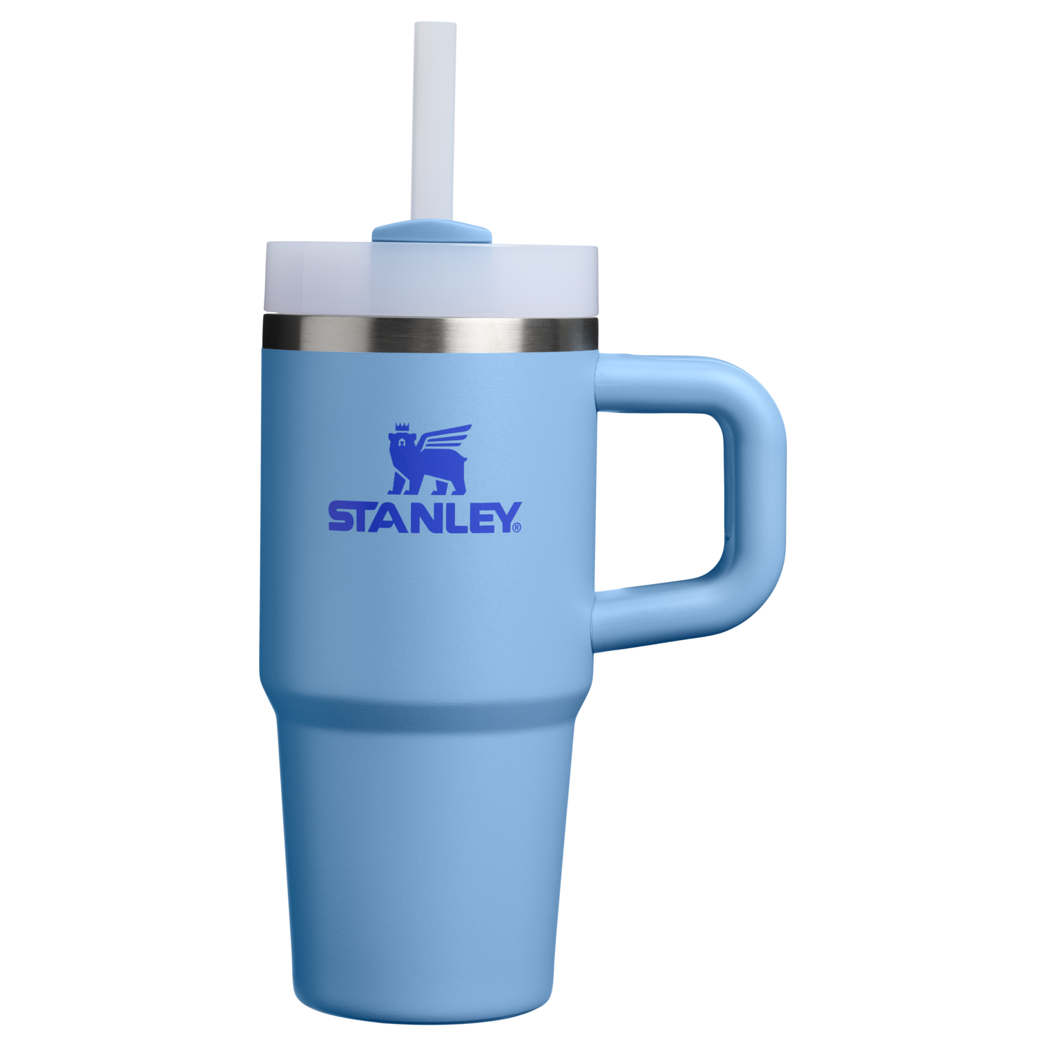 Car-Cup Friendly The Quencher H2.O Flowstate Tumbler | Stanley Create D291F - 40oz Large Capacity Car-Cup Friendly Quencher - Blue Sky