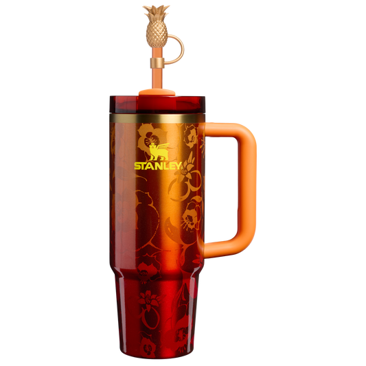 Car-Cup Friendly The Stanley 1913 x Karol G Quencher H2.0 Flowstate Tumbler D276V - Double-Wall Vacuum Insulated Travel Tumbler with Straw - 30oz | KAROL G FLOR