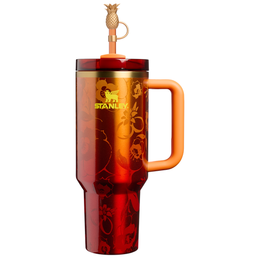 Large Capacity The Stanley 1913 x Karol G Quencher H2.0 Flowstate Tumbler D275T - 40oz Large Capacity Car-Cup Friendly Quencher - 40oz | KAROL G FLOR
