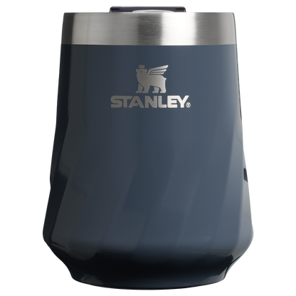 Elegant Stemless The Textured Reserve Wine Tumbler D141Z - Elegant Stemless Vacuum Insulated Wine Tumbler - Twilight Gloss