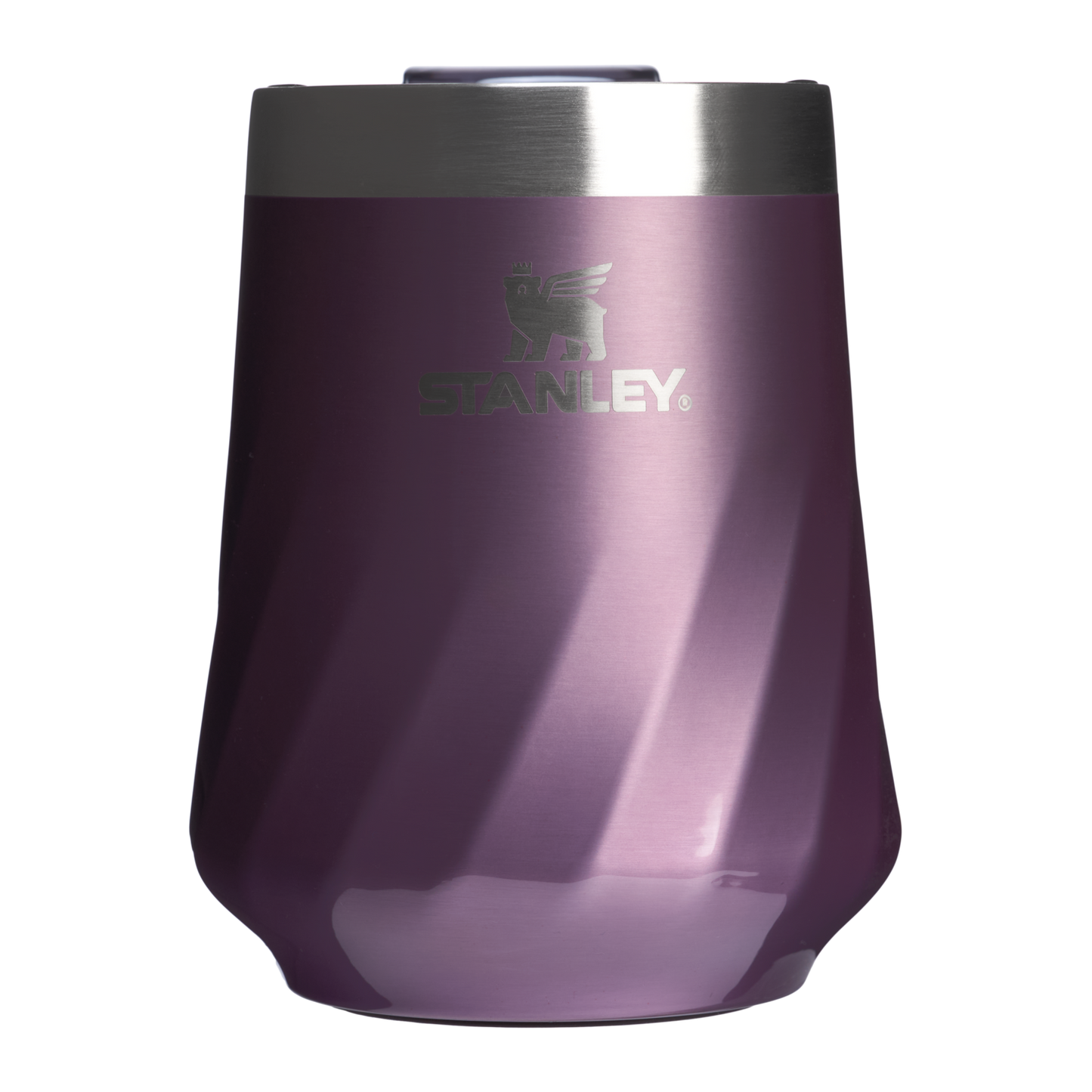 Elegant Stemless The Textured Reserve Wine Tumbler D141Z - Elegant Stemless Vacuum Insulated Wine Tumbler - Wisteria Shine