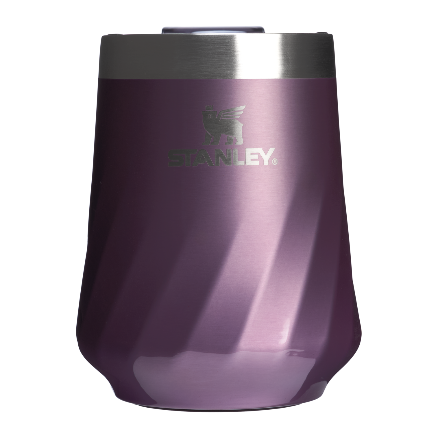 Elegant Stemless The Textured Reserve Wine Tumbler D141Z - Elegant Stemless Vacuum Insulated Wine Tumbler - Wisteria Shine