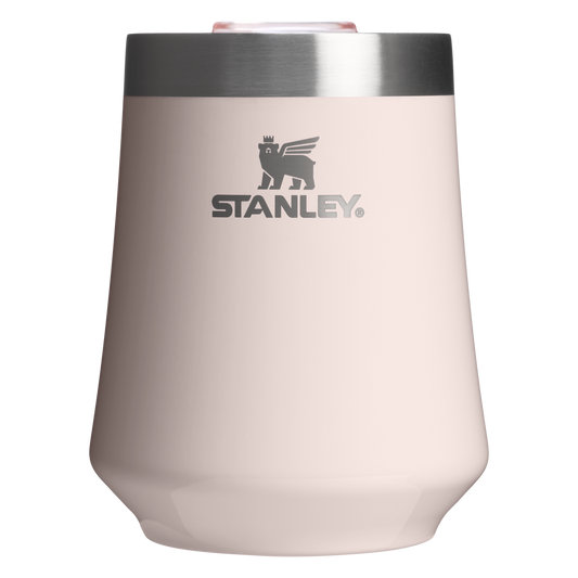 Flavor-Preserving The Reserve Wine Tumbler | Stanley Create D302P - Elegant Stemless Vacuum Insulated Wine Tumbler - Rose Quartz Gloss