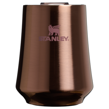 Elegant Stemless The Reserve Wine Tumbler D125V - Elegant Stemless Vacuum Insulated Wine Tumbler - Polished Rose Gold