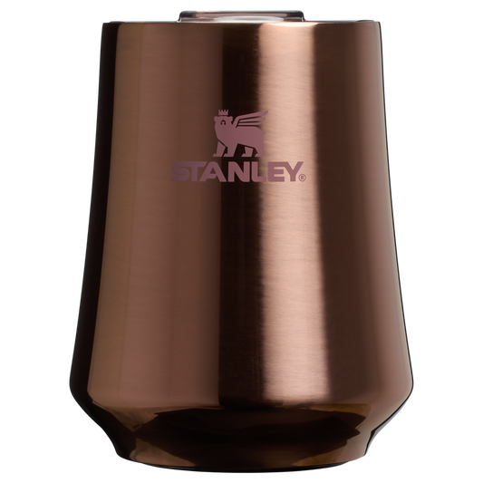 Elegant Stemless The Reserve Wine Tumbler D125V - Elegant Stemless Vacuum Insulated Wine Tumbler - Polished Rose Gold