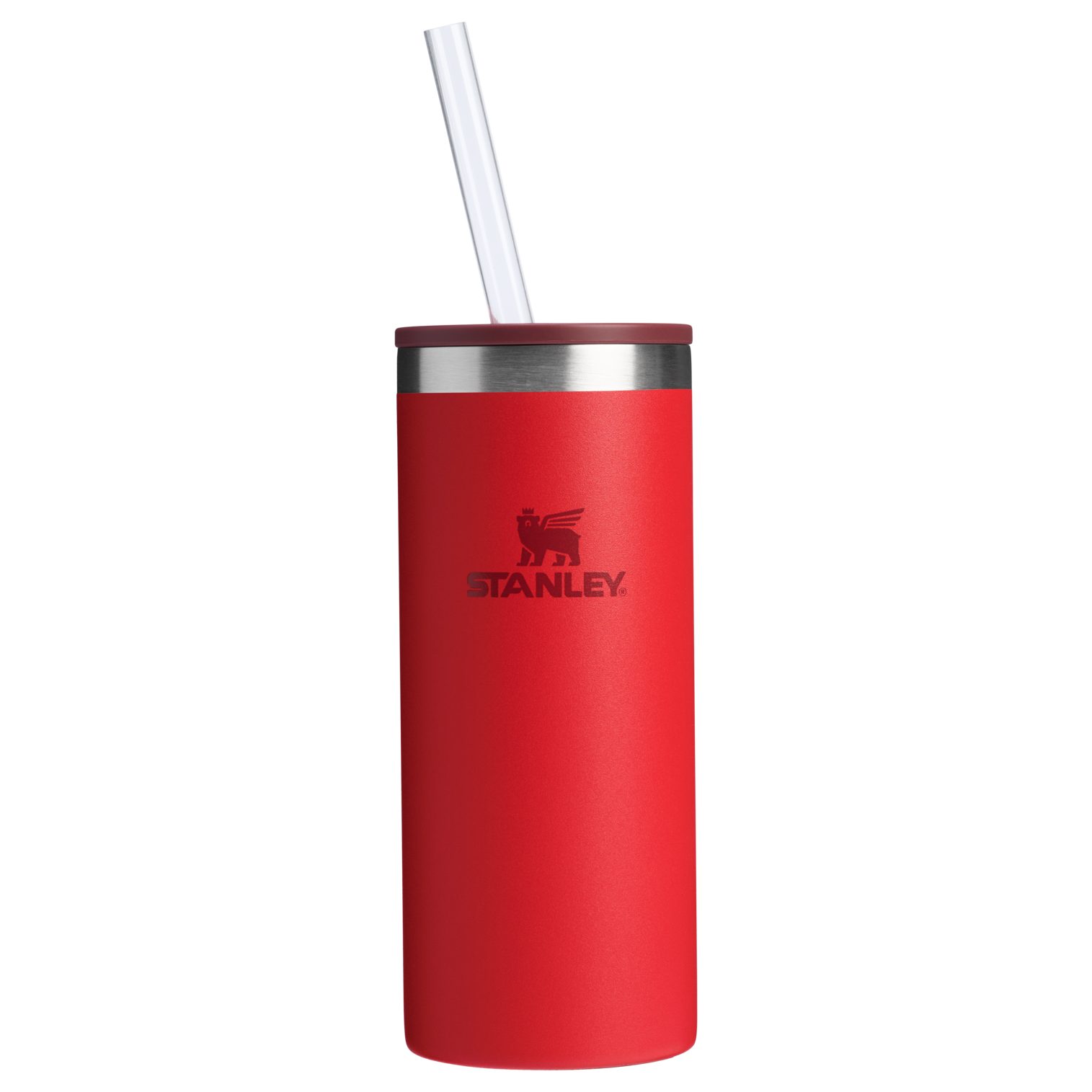 Leak-Proof Insulated The Everyday Slim Can Cooler Cup D065Q - Julienne Series Portable Picnic Chiller Tote - Chili Red