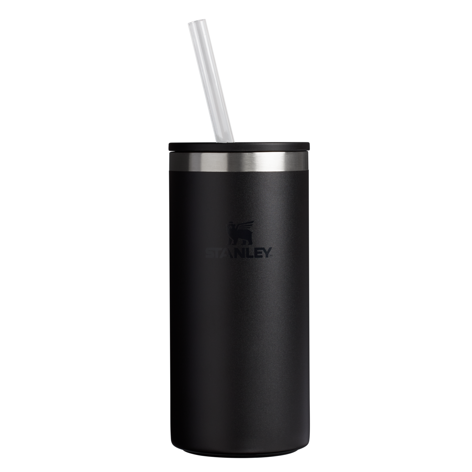 Ice-Retention The Everyday Tall Can Cooler Cup D117J - Leak-Proof Insulated Mini Cooler Bag for Lunch - Black 2.0