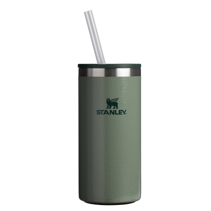 Ice-Retention The Everyday Tall Can Cooler Cup D117J - Leak-Proof Insulated Mini Cooler Bag for Lunch - Hammertone Green