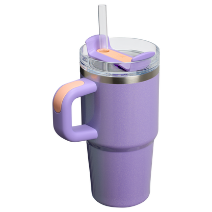 Double-Wall Vacuum The Quencher H2.O Flowstate Tumbler with Handle | Stanley Create D309N - 40oz Large Capacity Car-Cup Friendly Quencher Detail