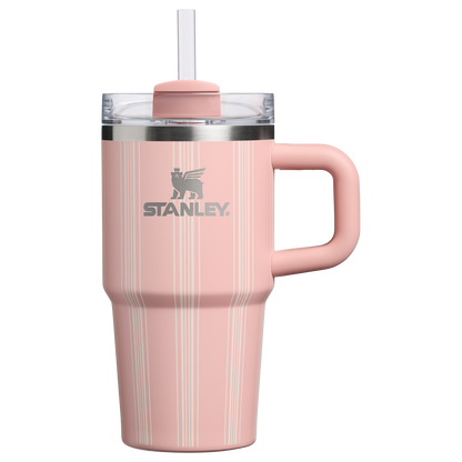 Double-Wall Vacuum The Quencher H2.0 Flowstate Tumbler D344H - 40oz Large Capacity Car-Cup Friendly Quencher - Peach Rose Picnic Stripe
