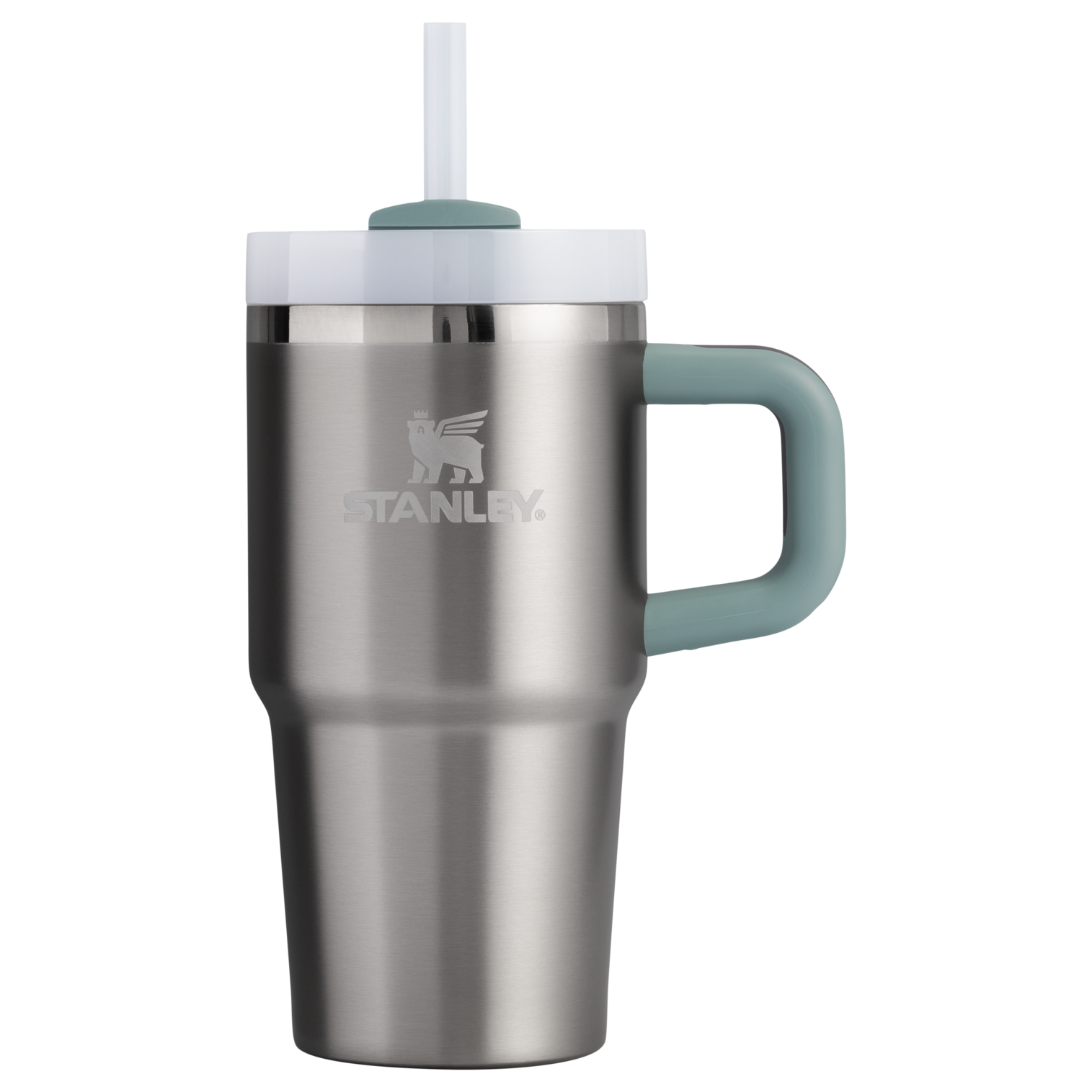 Double-Wall Vacuum The Quencher H2.O Flowstate Tumbler with Handle | Stanley Create D309N - 40oz Large Capacity Car-Cup Friendly Quencher Detail