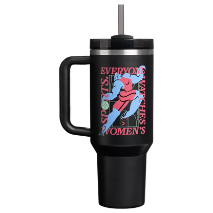 Insulated Travel The Quencher H2.0 Flowstate Tumbler D340Y - FlowState 3-Position Lid Insulated Travel Mug - Tournament Black