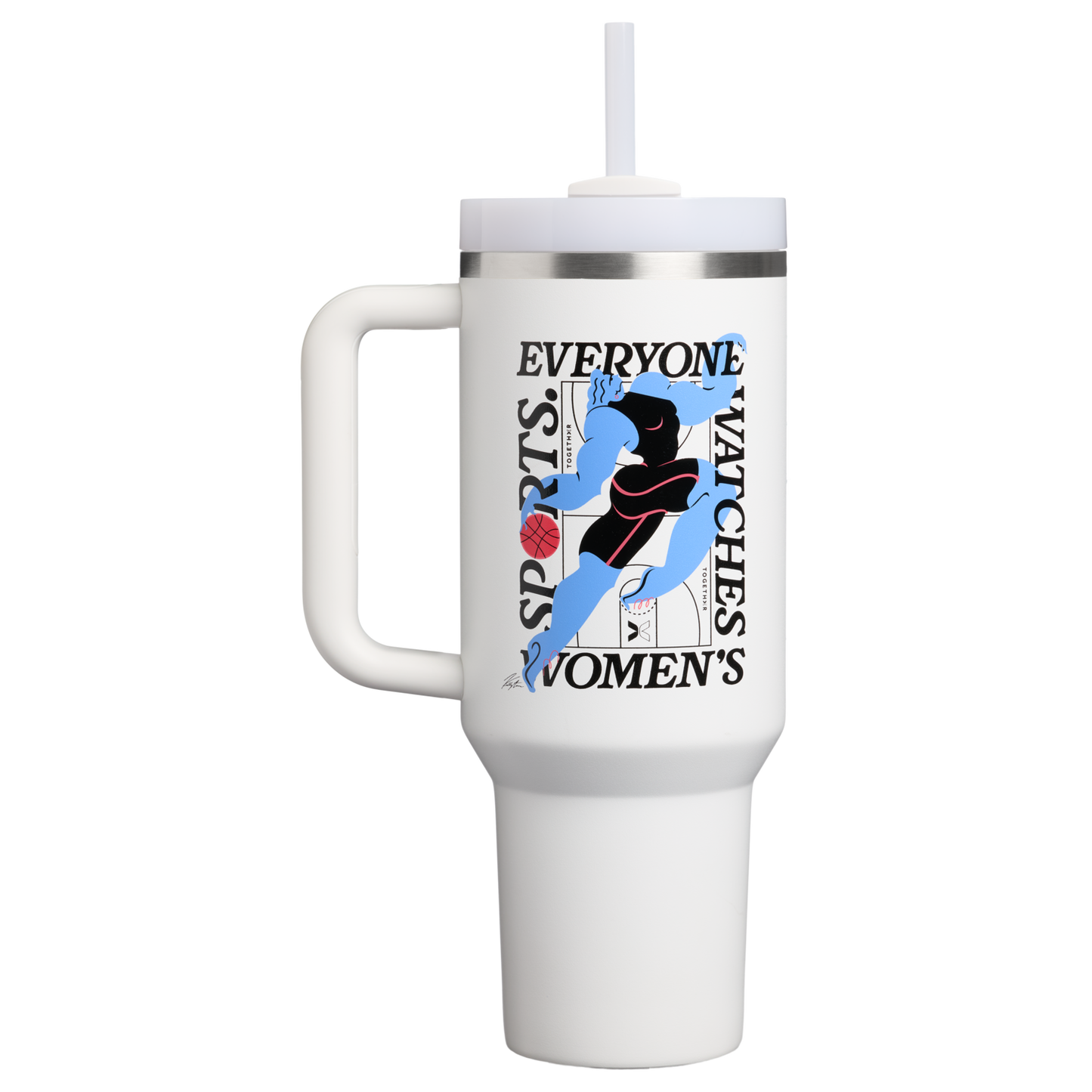 Insulated Travel The Quencher H2.0 Flowstate Tumbler D340Y - FlowState 3-Position Lid Insulated Travel Mug - Tournament White