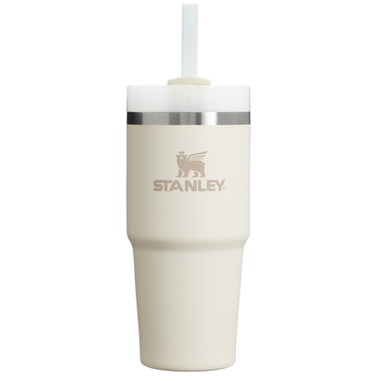 Insulated Travel The Quencher H2.0 Flowstate Tumbler D214X - 40oz Large Capacity Car-Cup Friendly Quencher - Cream 2.0